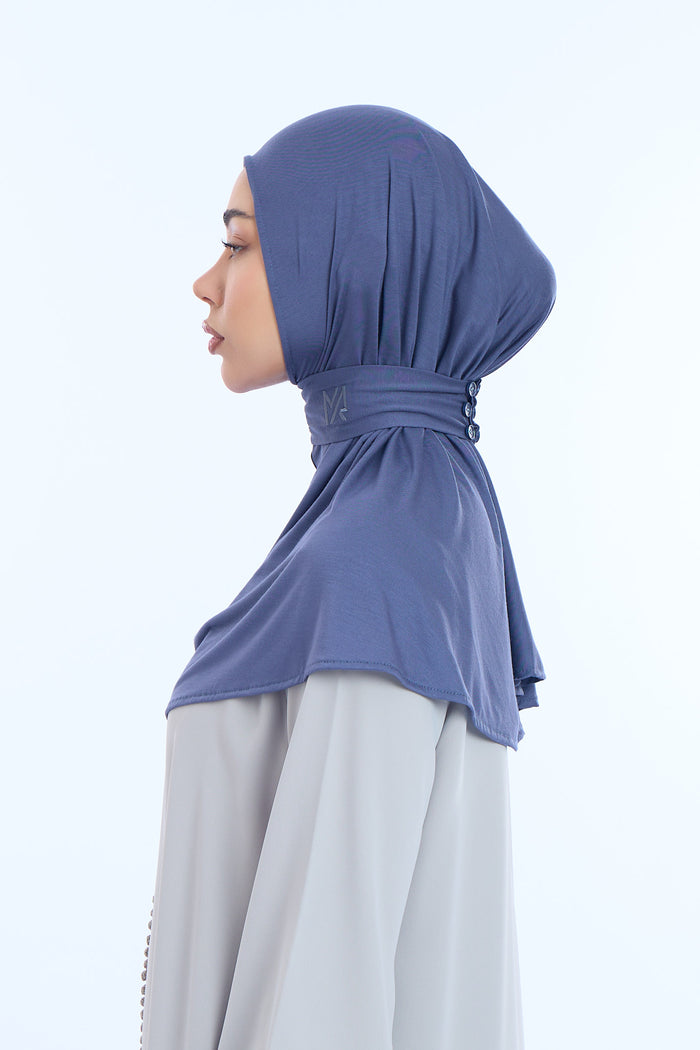 Instant Hijab Bamboo I Gray Steel