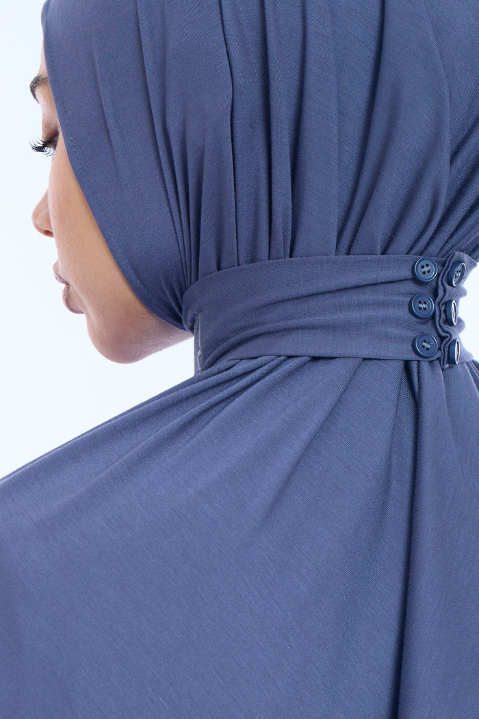 Instant Hijab Bamboo I Gray Steel