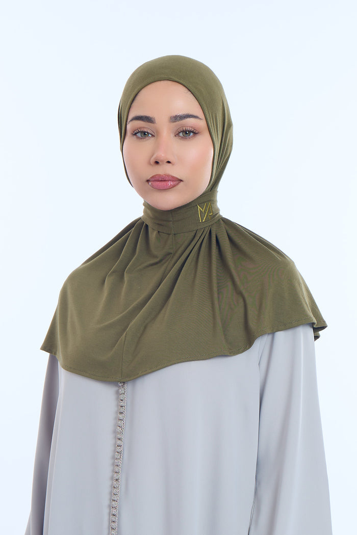 Instant Hijab Bamboo I Olive Khaki