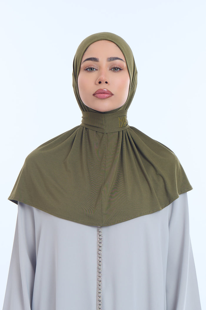 Instant Hijab Bamboo I Olive Khaki