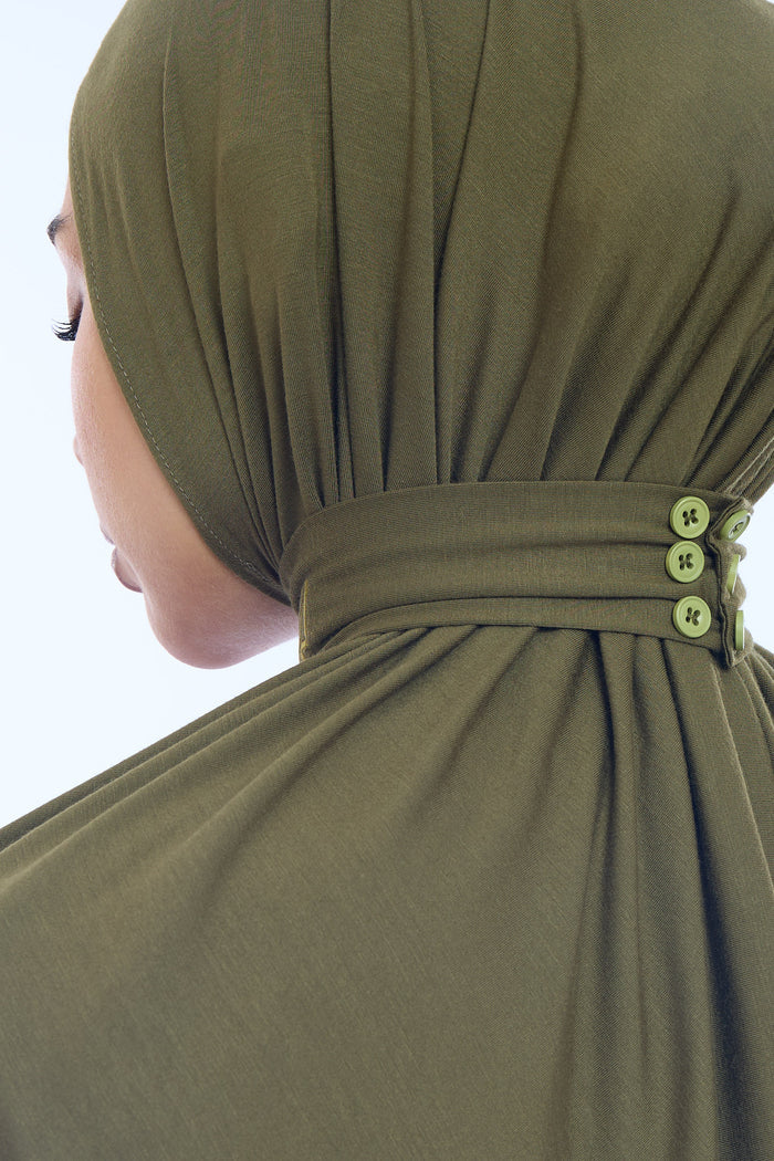 Instant Hijab Bamboo I Olive Khaki