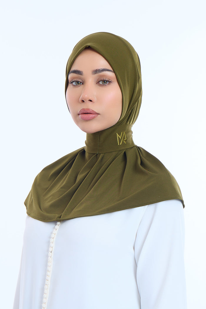 Instant Hijab Premium I Army Green