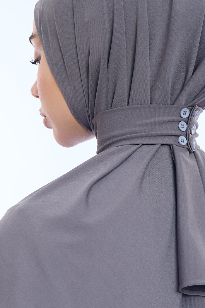 Instant Hijab Premium I Charcoal Grey