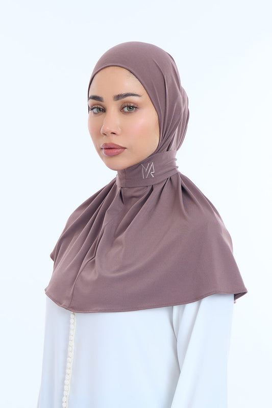 Instant Hijab Premium I  Cocoa Brown