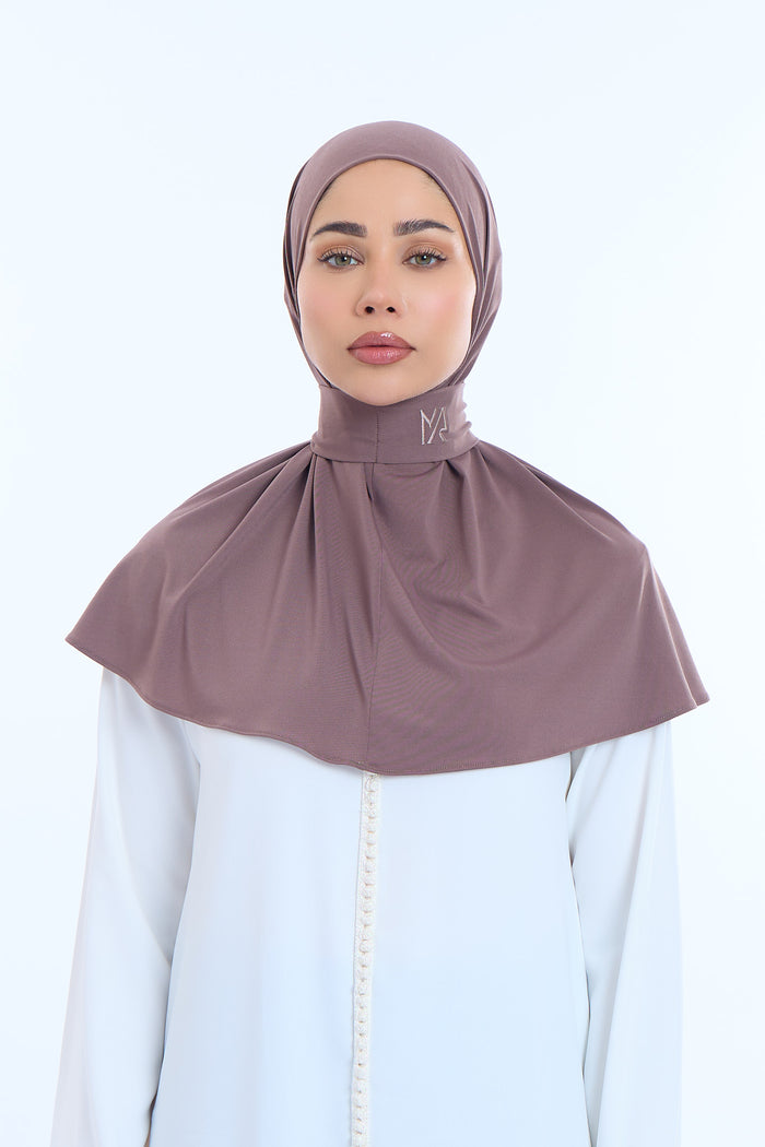 Instant Hijab Premium I  Cocoa Brown