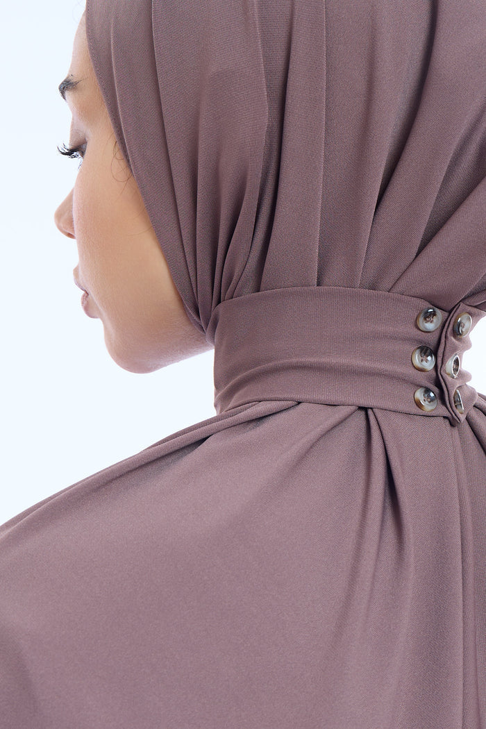 Instant Hijab Premium I  Cocoa Brown