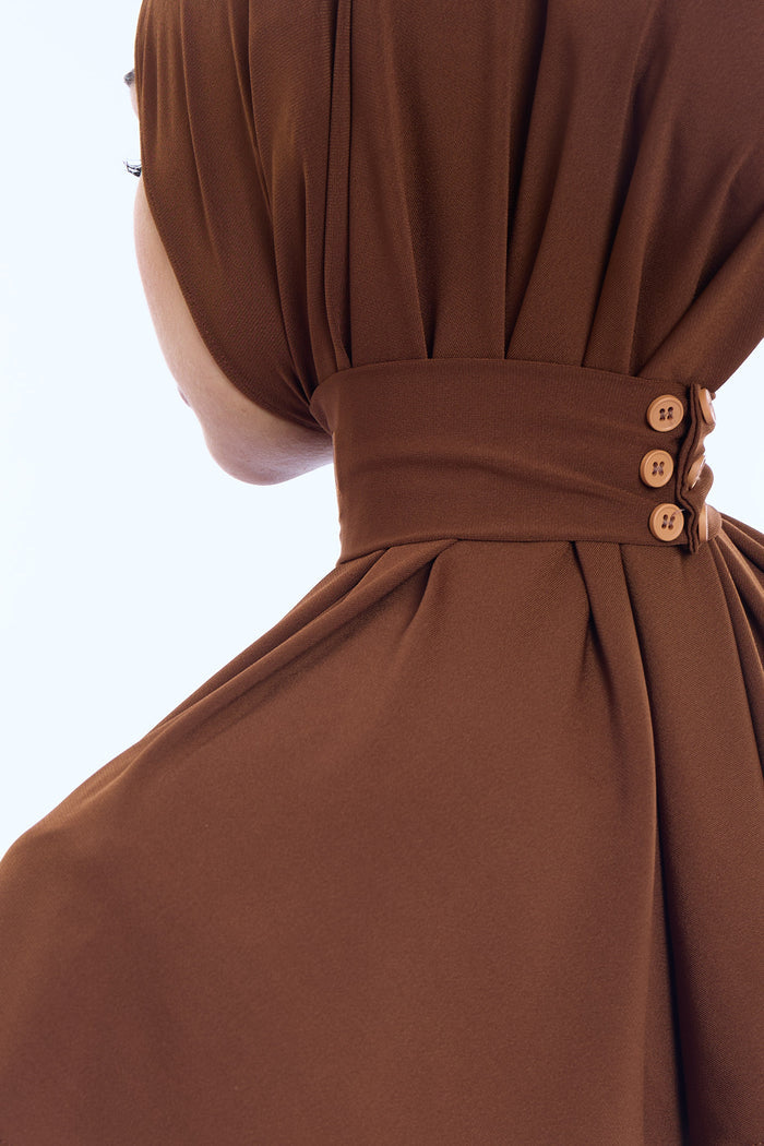 Instant Hijab Premium I Dark Chocolate