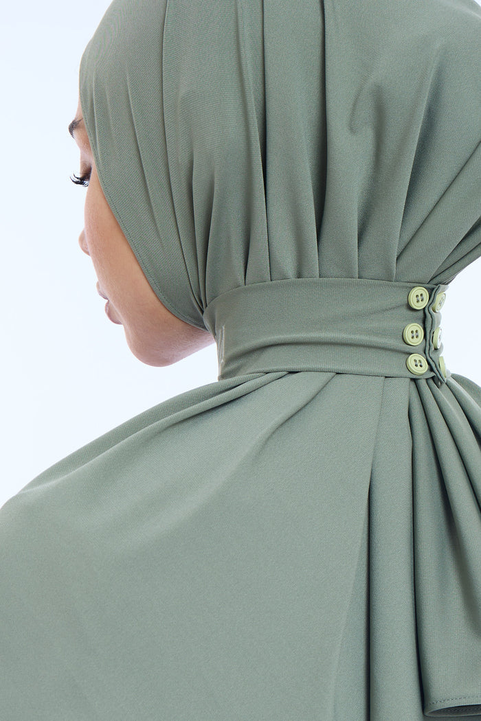 Instant Hijab Premium I Moss Green