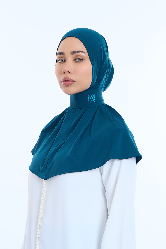 Instant Hijab Premium I Petrol Blue