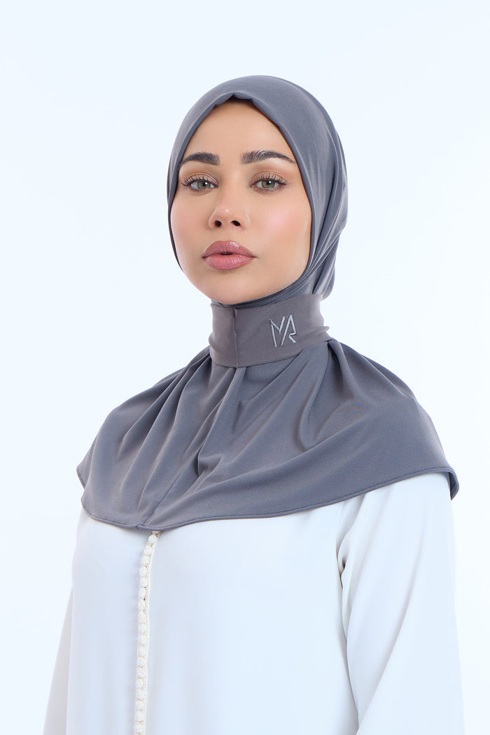 Instant Hijab Premium II Charcoal Blue