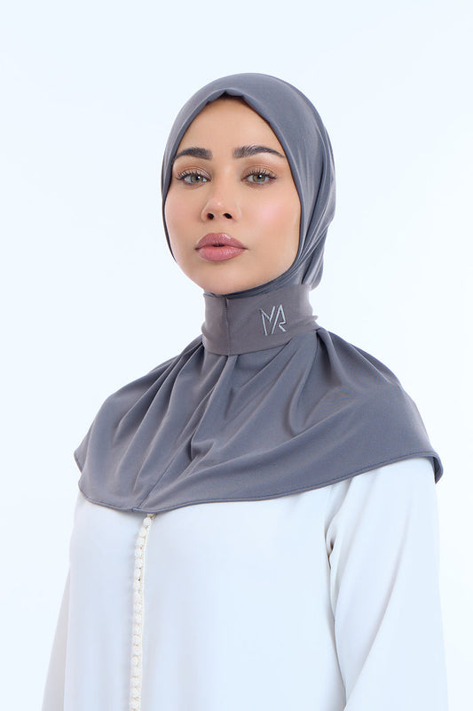 Instant Hijab Premium II Charcoal Blue