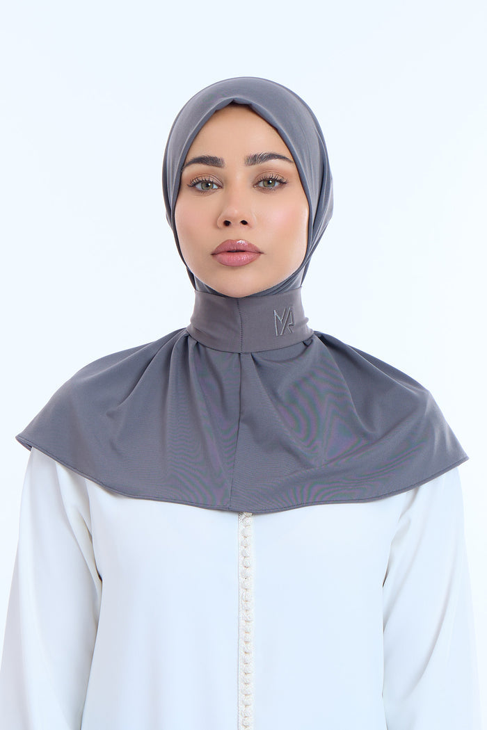 Instant Hijab Premium II Charcoal Blue