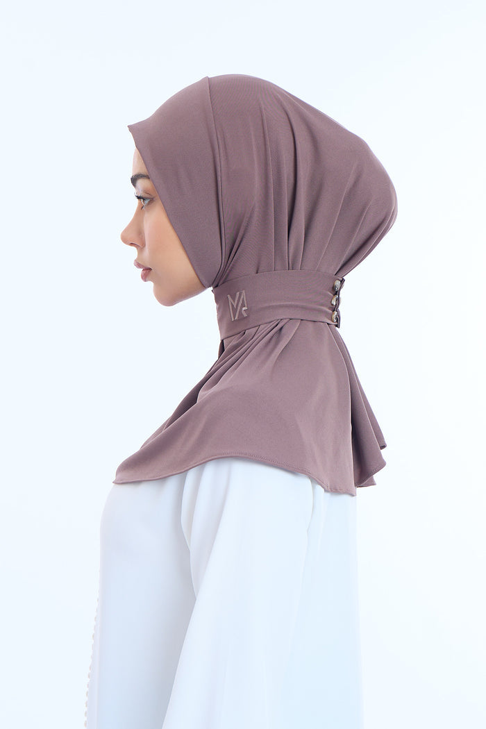 Instant Hijab Premium II  Cocoa Brown