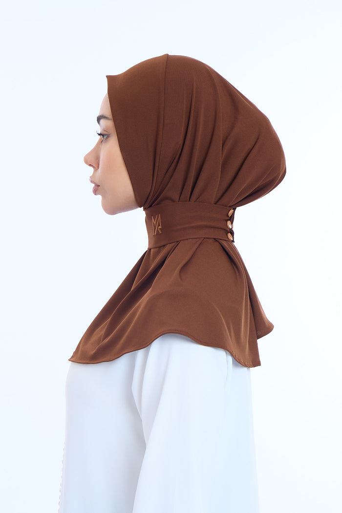 Instant Hijab Premium II Dark Chocolate