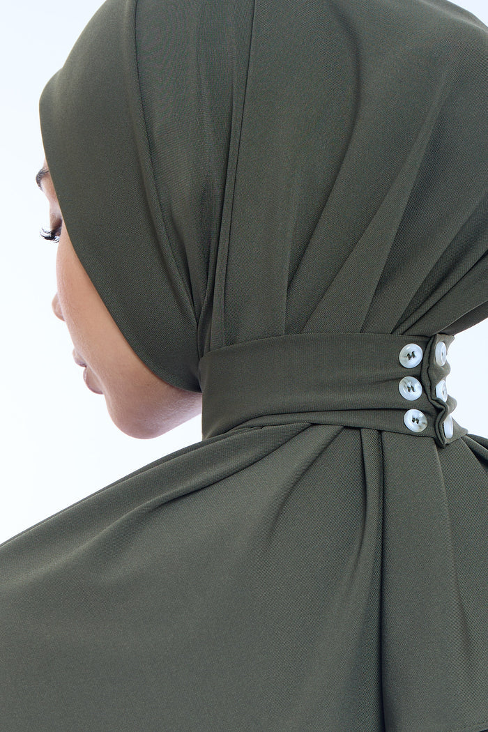 Instant Hijab Premium II Dark Moss