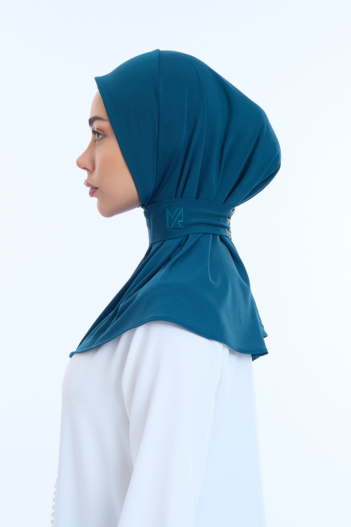 Instant Hijab Premium II Dark Teal Blue