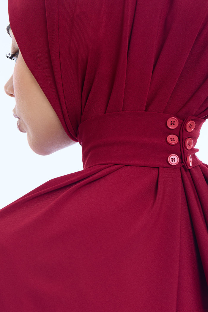 Instant Hijab Premium II Dark Wine