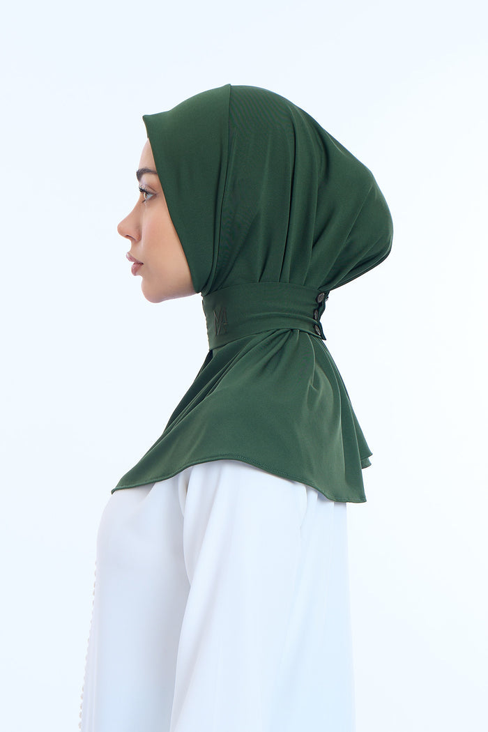 Instant Hijab Premium II Deep Forest