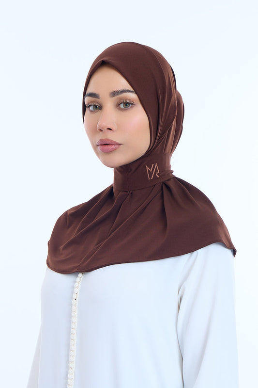 Instant Hijab Premium II Espresso Brown