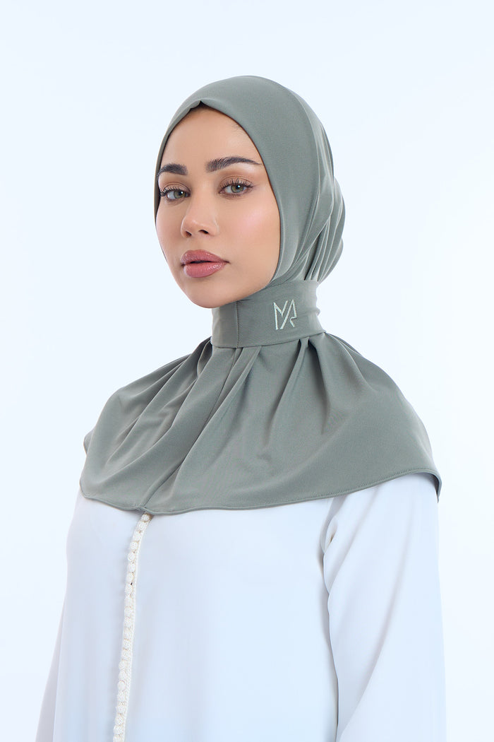 Instant Hijab Premium II Forest Khaki