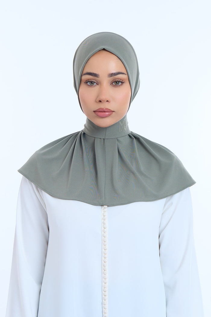 Instant Hijab Premium II Forest Khaki
