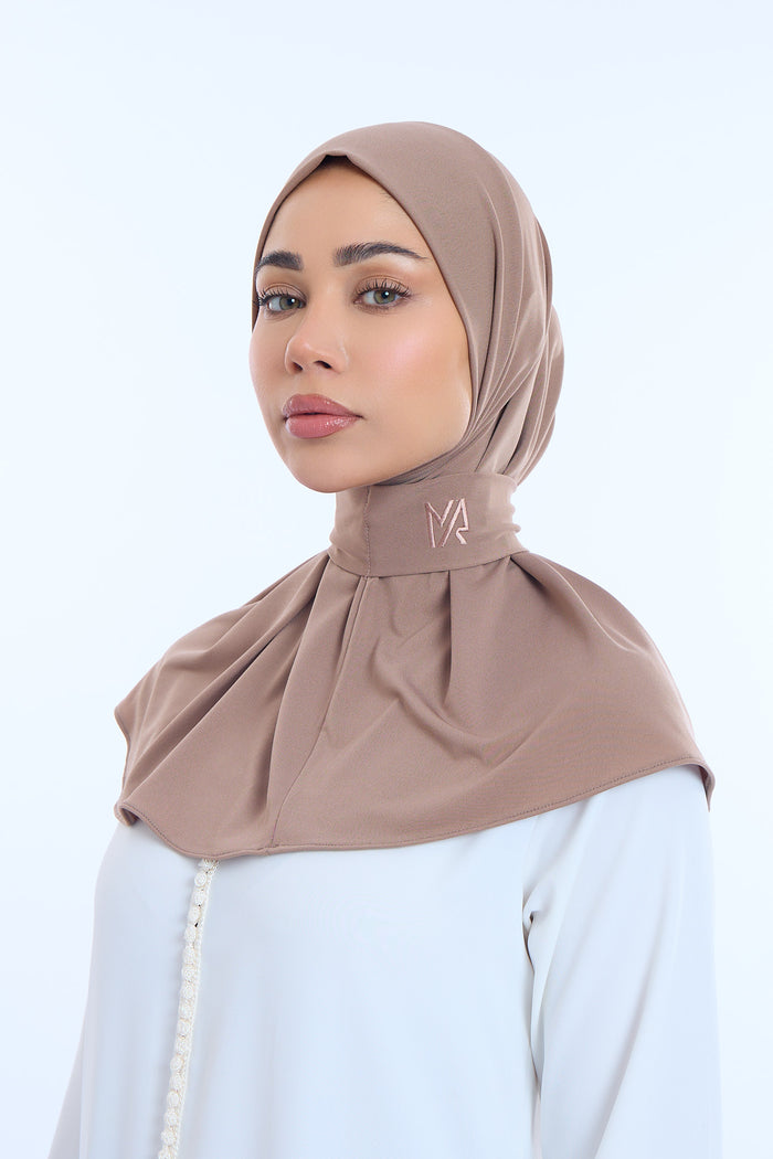 Instant Hijab Premium II Mocha Brown