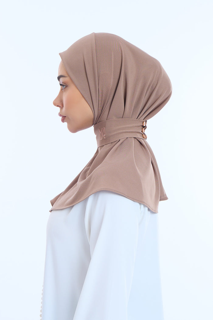 Instant Hijab Premium II Mocha Brown