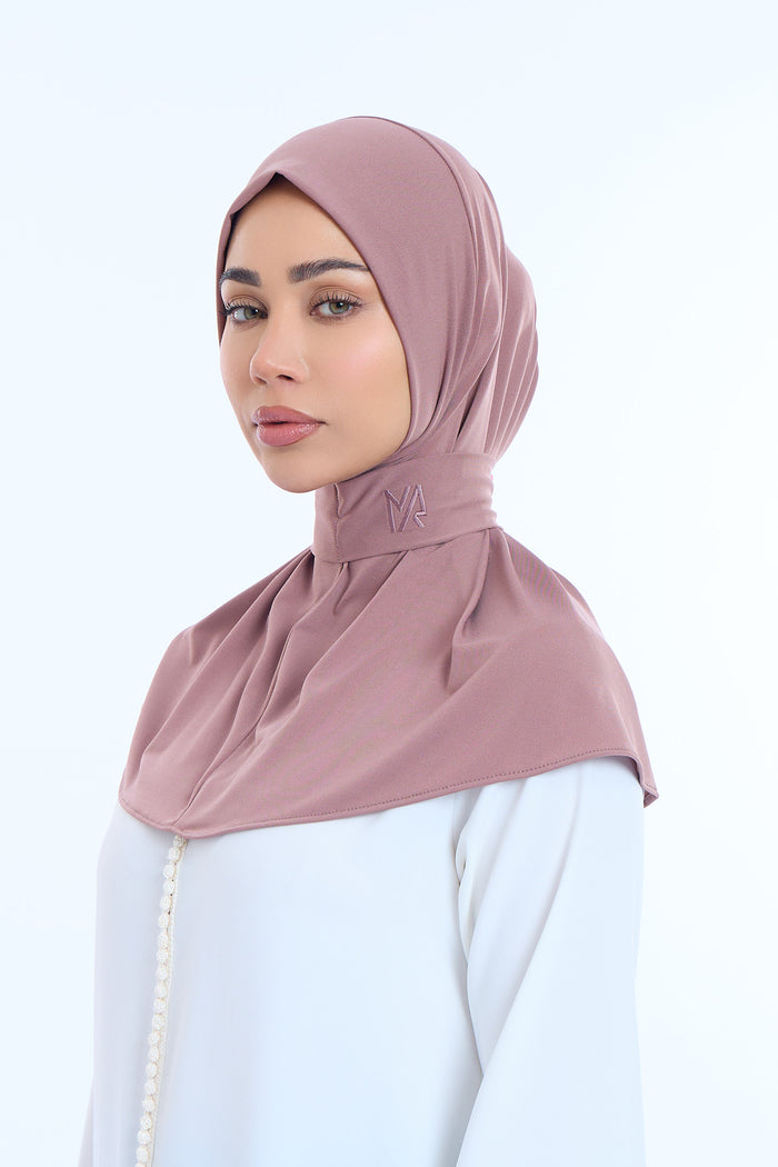 Instant Hijab Premium II Plum Brown