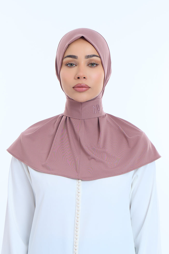 Instant Hijab Premium II Plum Brown