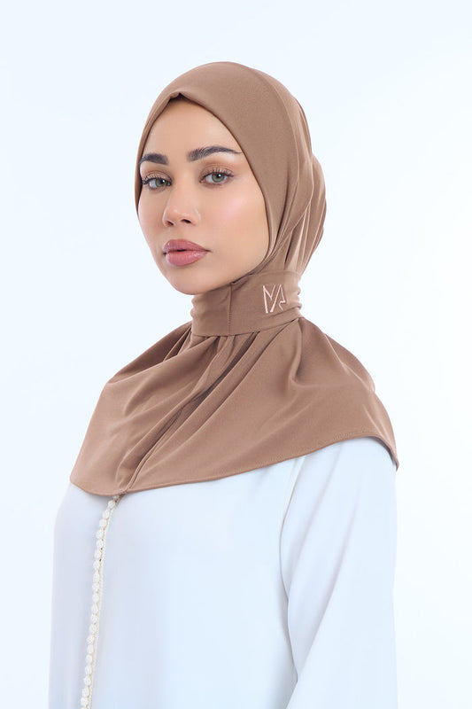 Instant Hijab Premium II  Walnut Brown