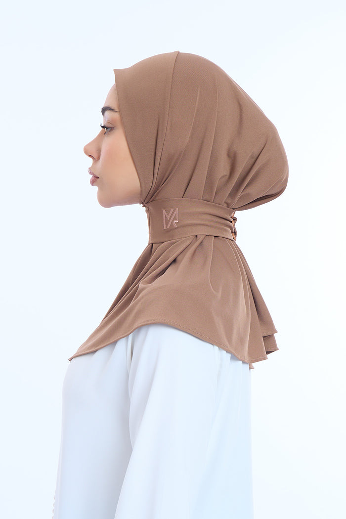 Instant Hijab Premium II  Walnut Brown