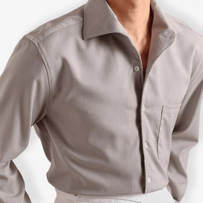 Italian business casual dress shirt - AntoniosClothing - Black