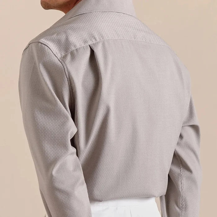 Italian business casual dress shirt - AntoniosClothing - Khaki