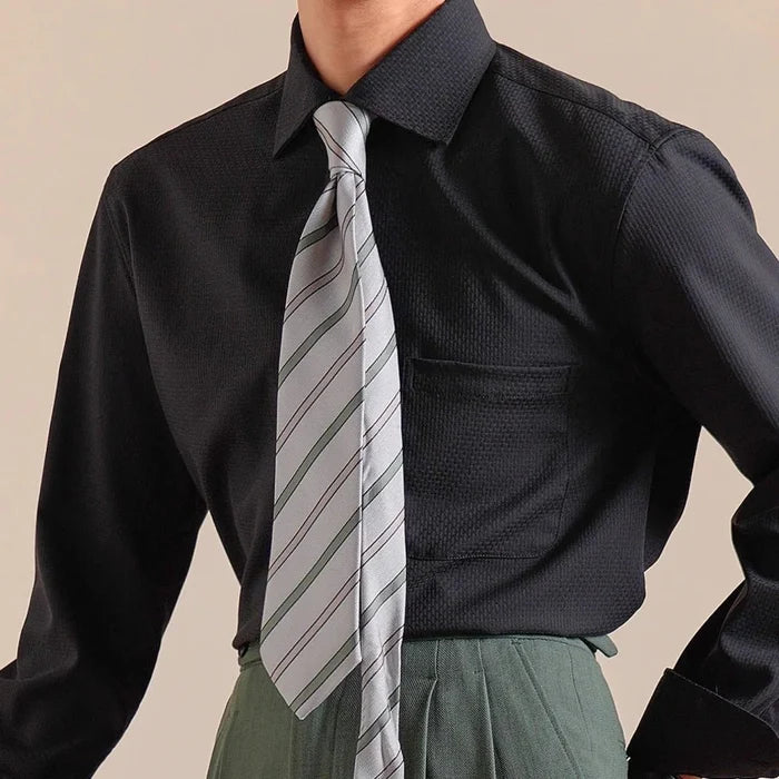 Italian business casual dress shirt - AntoniosClothing - Khaki