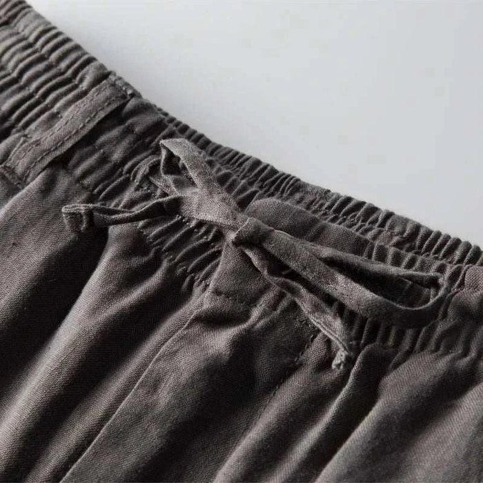 Italian design linen pants - AntoniosClothing - White