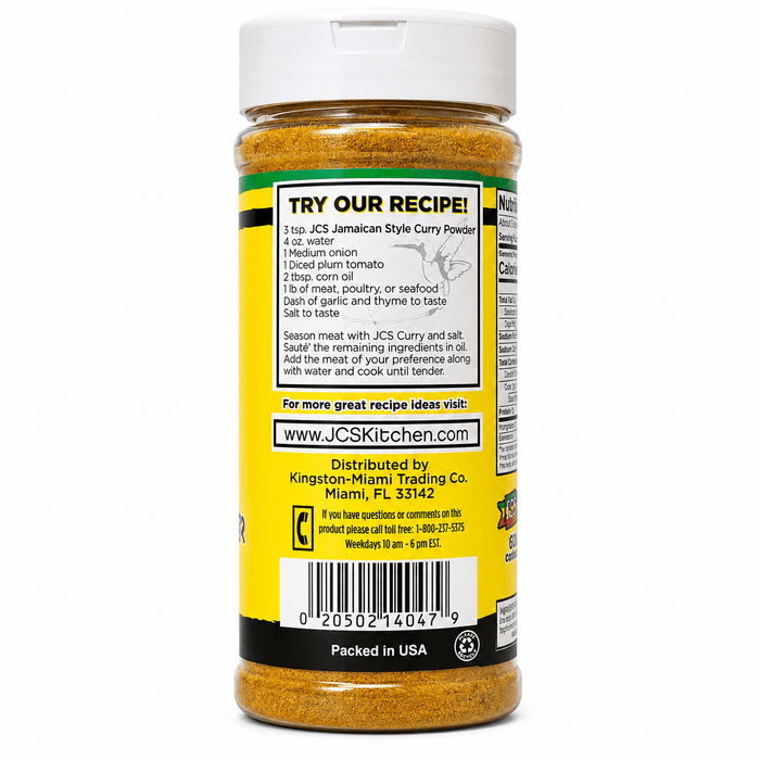 JCS Curry Powder Real Jamaican Style 4oz Flavor - Yado African & Caribbean Market