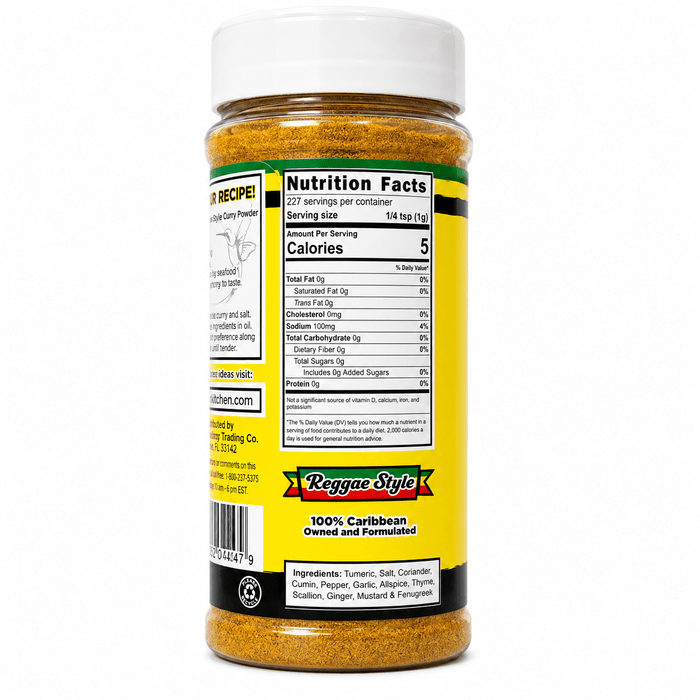 JCS Curry Powder Real Jamaican Style 4oz Flavor - Yado African & Caribbean Market