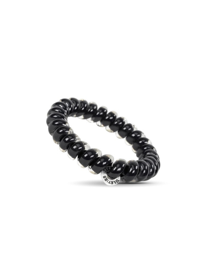 Jet Black Hair Ties - Large