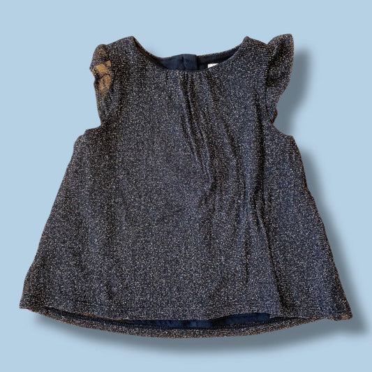 Joe Fresh Black Sparkly Dress 3-6m
