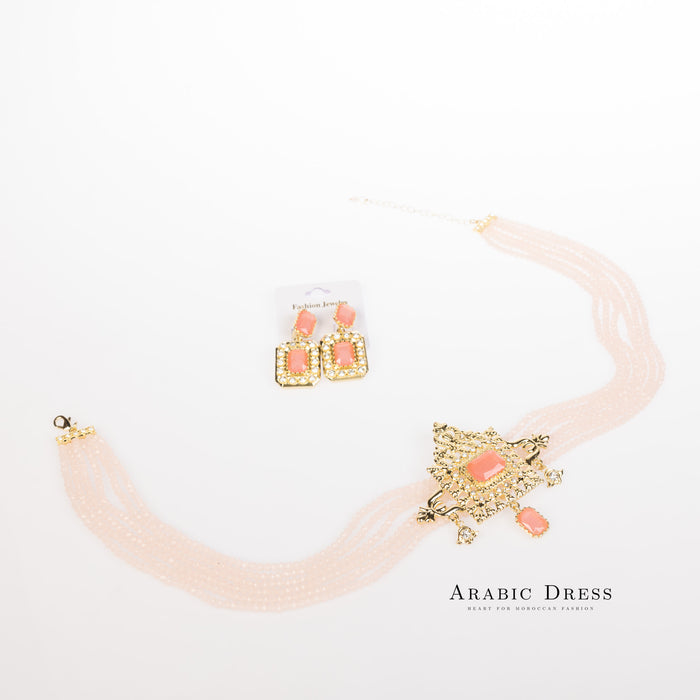 K Pink Youra Necklace set