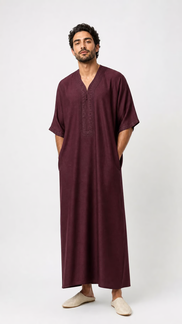 Kandora Simple Bordeaux