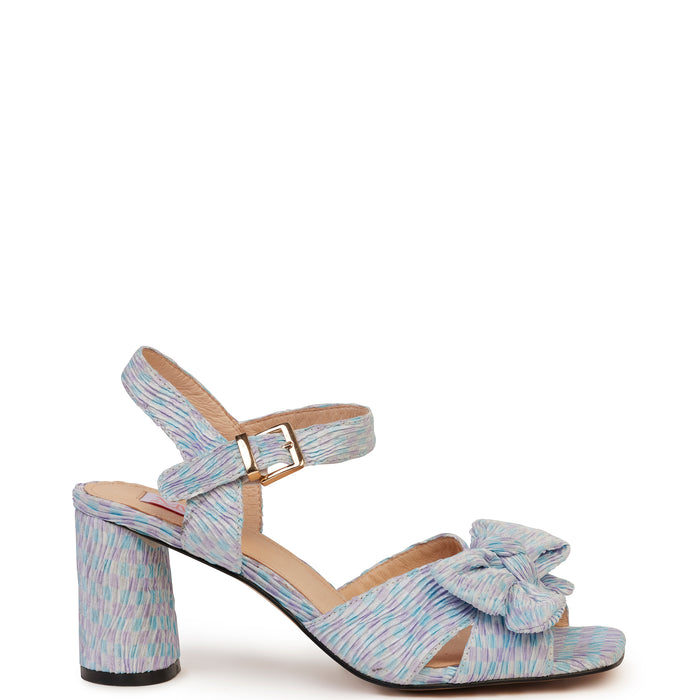 Kathryn Wilson Monroe Heel Lilac/Blue Gingham