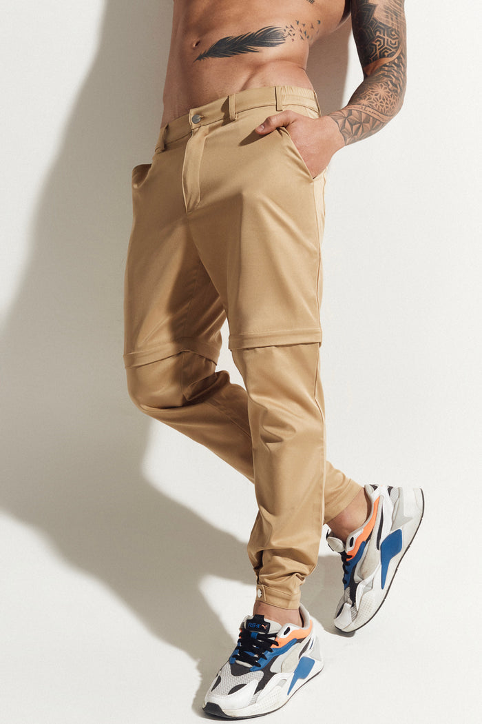 Khaki Convertible Trouser/ Short