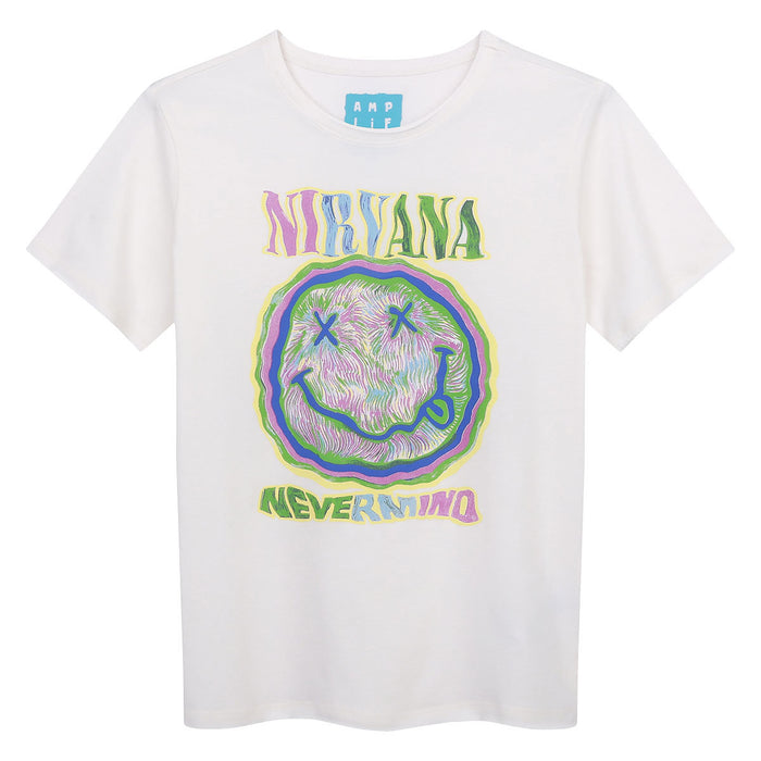 Kids Nirvana T-shirt - Scribble Smiley Amplified