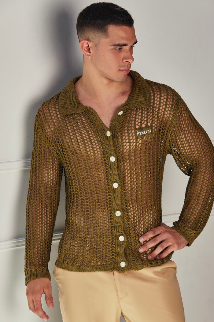 Knitted Button Up