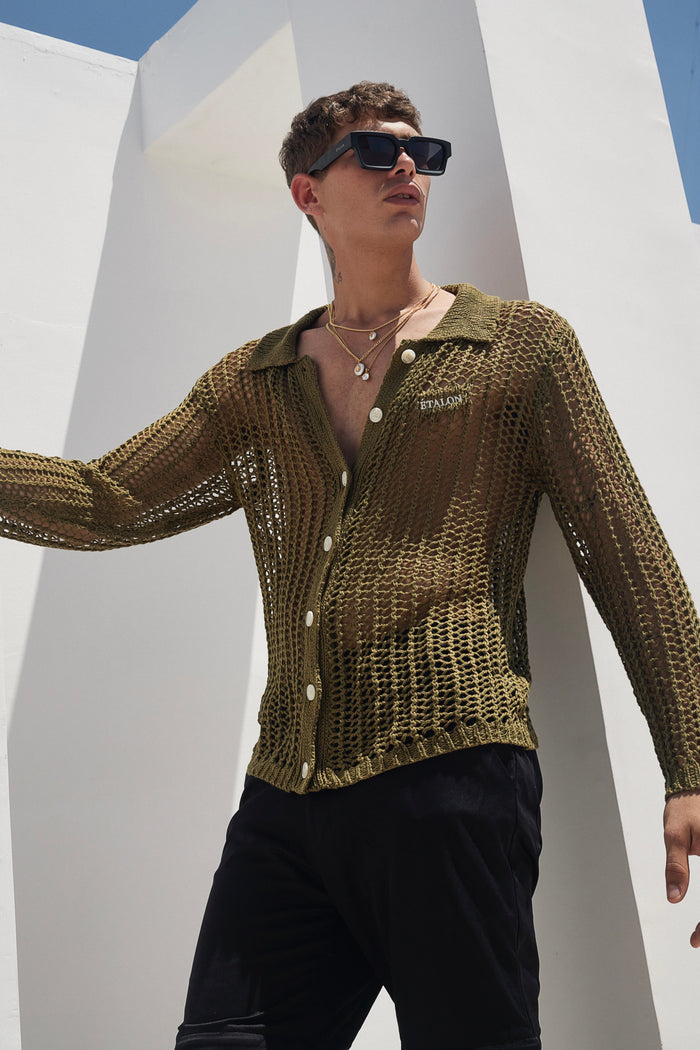 Knitted Button Up