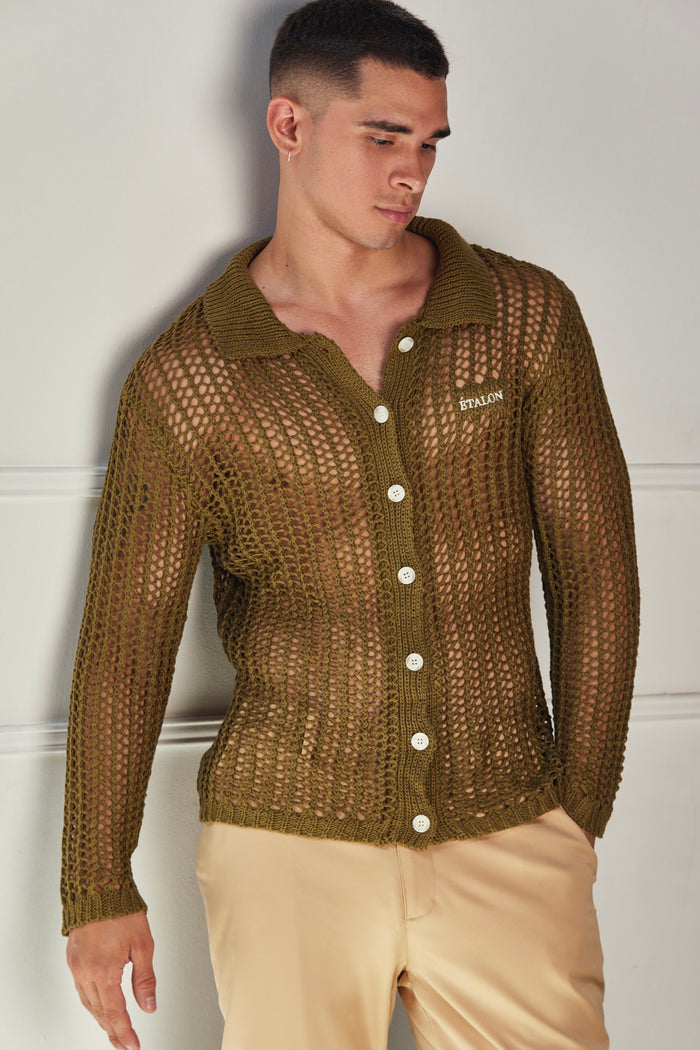 Knitted Button Up