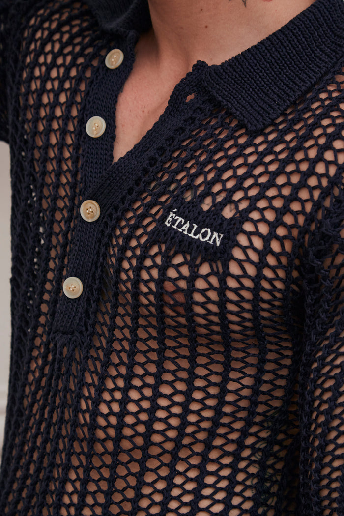 Knitted Polo L/S