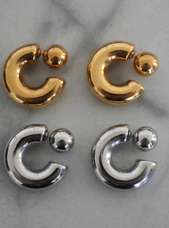 Kylan Hoops- Gold - Tres Chic Boutique