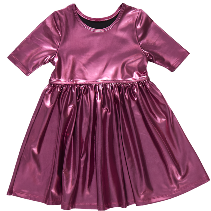 Lame Steph Dress - Pink